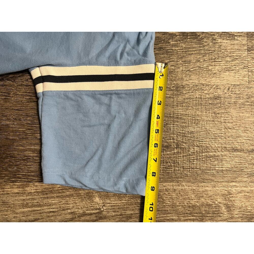 Dockers Mens Blue Polo Shirt XL Short Sleeve Stripe Collar Casual Golf Tee - Picture 5 of 5